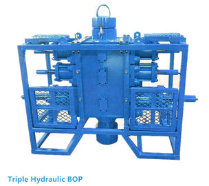 Wireline Valve Wellhead Pressure Control Equipment Triple Hydraulic BOP