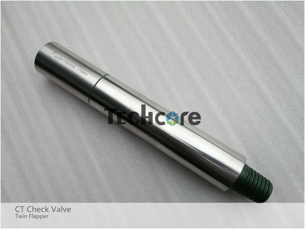 Coiled Tubing Twin Flapper Check Valve Alloy Steel H2S Service 2 7/8" 5000 PSI