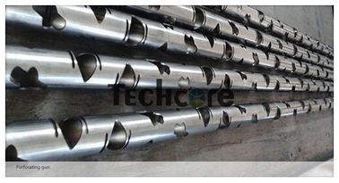 High Pressure Oil Well Perforated Casing High Shot Density Alloy Steel Material